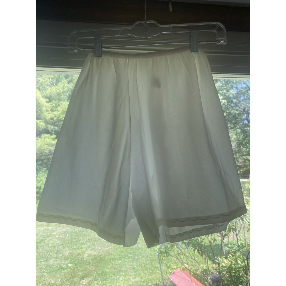 Vintage 1950's Laros White Panties Wide High Dome Gusset Sz 5 Rockabilly